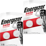 4 ENERGIZER 2450 Lithium Batteries CR2450 DL2450 3v