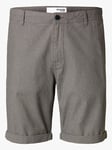 Selected Homme Slim Luton Flex Shorts - Herre - Grå - XL