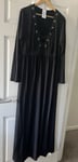 Cottelli Collection Long Black Dress, 2XL / UK 26-28