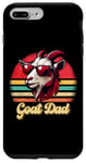 Coque pour iPhone 7 Plus/8 Plus Vintage Goat Dad G.O.A.T Best Goat Daddy Funny pour la fête des pères