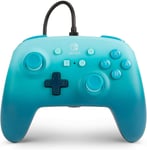 Manette Filaire Fantasy Aquatic Bleu Turquoise POWERA Nintendo Switch et OLED