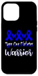 Coque pour iPhone 14 Plus Type One Diabetes Diabetic T1D Support papillon ruban bleu