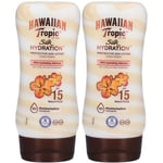 HAWAIIAN Tropic® Silk HYDRATATION Lotion Solaire SPF15 Lotion(S) 2x180 ml