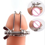 Male Stainless Steel Urethral Sounds Adjustable Penis Plug Dilator Stretcher SM