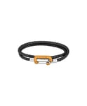 Lacoste Bracelet en cuir pour Homme Collection MATT Noir - 2040316