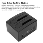 (UK) Hard Drive Reader USB 3.0 To Dual Bay External HDD Dock Caddy