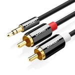 3.5mm > 2xRCA 1m Gold