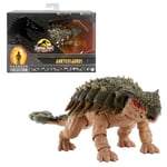 Mattel Jurassic World Jurassic Park III Collector Dinosaur Action Figure Ankylosaurus Hammond Collection, Deluxe Articulation, Movie Authentic Gift Toy, HLT25