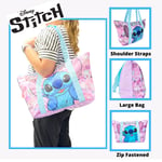 Stitch Ladies Tote Bag Large Padded Zipped Holidays Beach Overnight