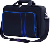 Étui De Transport Pour Console De Jeu, Compatible Avec Ps5, Ps5 Slim, Ps4 Ou Xbox One, Xbox One S, Xbox One X. Sac De Transport De Voyage Pour Accessoires De Jeu (Blue-Black)