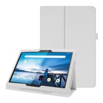 Lenovo Tab P10 Litchi läderfodral - Vit