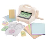 Vaessen Creative Cut Easy - Machine de Découpe - A5 (14,8 x 21 cm) - Gaufrage et Embossage - Kit Complèt pour Débutants - Blanc - Kit pour Scrapbooking Matériel