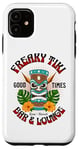 iPhone 11 Tiki Bar and Lounge Retro Vintage Hawaiian Tiki Torch Hawaii Case