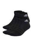 adidas Sportswear Cushioned Ankle Socks 6 Pairs - Black/White, Black/White, Size Xs, Men