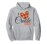 Love Creole Fans Creole Day St. Lucia, Dominica Haiti Plaid Pullover Hoodie