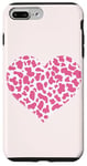 iPhone 7 Plus/8 Plus pink cow print pattern - Heart pink Cow Pattern women Case