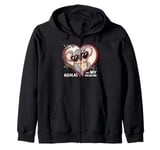 Koalas Are My Valentine Cute Koala Bear Valentines Day Zip Hoodie