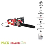 Tronçonneuse électrique 2400W guide Oregon 40cm tension automatique Dunsch