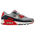 Nike Sneaker Air Max 90 - Grå/Blå/Röd, storlek 47