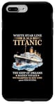 Coque pour iPhone 7 Plus/8 Plus Titanic Expert – White Starline RMS Titanic Garçons Filles