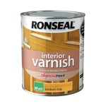 RONSEAL INTERIOR VARNISH MATT MEDIUM OAK 750ML