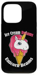 iPhone 13 Pro Ice Cream Dreams Unicorn Beams Sweets Magical Treat Case