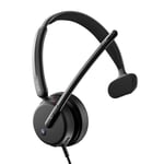 EPOS IMPACT 430T - Mono On-Ear Headset with Dual Microphone, Noise Cancellation, USB-C/USB-A Connectivity, Microsoft Teams, Home Office, Plug-and-Play, Zoom, UC - Mono