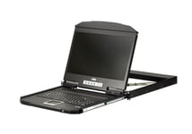 ATEN – 1U Ultra Short Depth Single Rail WideScreen LCD Console (USB / HDMI), black (CL3700NW-ATA-X