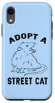 iPhone XR Funny Adopt a Street Cat Possum Lover Case