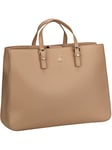 Tommy Hilfiger Sac à Main Femme TH Timeless Work Bag en Similicuir, Sandrift, Onesize