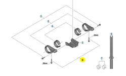 Shimano Steps SC-E6010 Clamp Screw 2 st, M4x20 mm