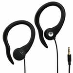 Thomson Clip-on Sports Earphones InEar 3.5mm Jack for iPhone iPad iPod MP3 Black