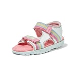 Kickers Junior Girl's Kickster Sandal | Lightweight Sole | Extra Comfort, White, 2 UK