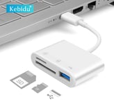 Lecteur de carte de type C vers SD,câble USB OTG,adaptateur de lecteur de carte Mini SD/TF,transfert de données pour Macbook,téléphone portable,Samsung,Huawei