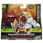 Hasbro Transformers: Rise Of The Beasts, Beast Alliance Pack De 2 Figurines Beast Combiners Optimus Prime Et Lionblade