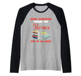 pajamas reader books bedtime sleepover writer sleepover book Raglan Baseball Tee