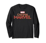 Marvel Captain Marvel Pocket Logo Manche Longue