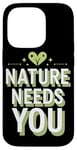 Coque pour iPhone 14 Pro Optimisme climatique Journée de la Terre Durabilité Green Future