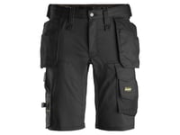 Snickers Workwear 6141 Allroundwork, Stretch Shorts Med Hylsterlommer, Sort, Størrelse 56