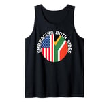 Half African Half American USA Flag South Africa Tank Top