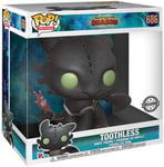 Funko 36619 POP Movies: How To Train Your Dragon 3-Toothless 10" Collectible Figure, Multicolour