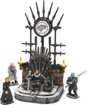 Mattel Game of Thrones Iron Throne Brick Set with 4 Figures, Black