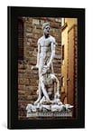 Kunst für Alle 'Encadré Image de Baccio Bandinelli Statue of Hercules and Cacus, 1534, d'art dans Le Cadre de Haute qualité Photos Fait Main, 30 x 40 cm, Noir Mat