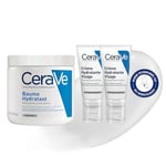 CeraVe - Routine Hydratante - Baume Hydratant 562ml + Crème hydratante Visage 2 x 52ml - Hydrate & Préserve la Barrière Cutanée - Soins aux 3 Céramides Essentiels - Peau Sèche à Très Sèche