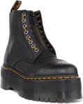 Dr Martens Sinclair Max Womens Front Zip Womens Boots In Black Size UK 3 - 8