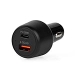 Nedis Billaddare 12V USB-A + USB-C