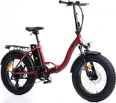 Voniq Folding E-Bike - Red 42Cm 20"