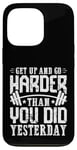 Coque pour iPhone 13 Pro Citation d'entraînement de motivation pour les amateurs de fitness