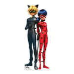 Star Cutouts - Figurine en carton – Miraculous - Ladybug et Chat Noir - Haut 95 cm