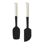 KitchenAid KQG437OHACE 2pc Silicone Spatula Set – Almond Cream